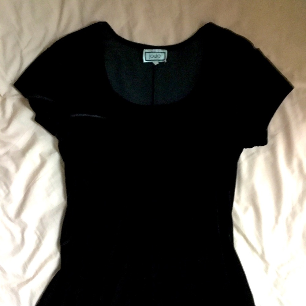 Joule Black Velvet Dress